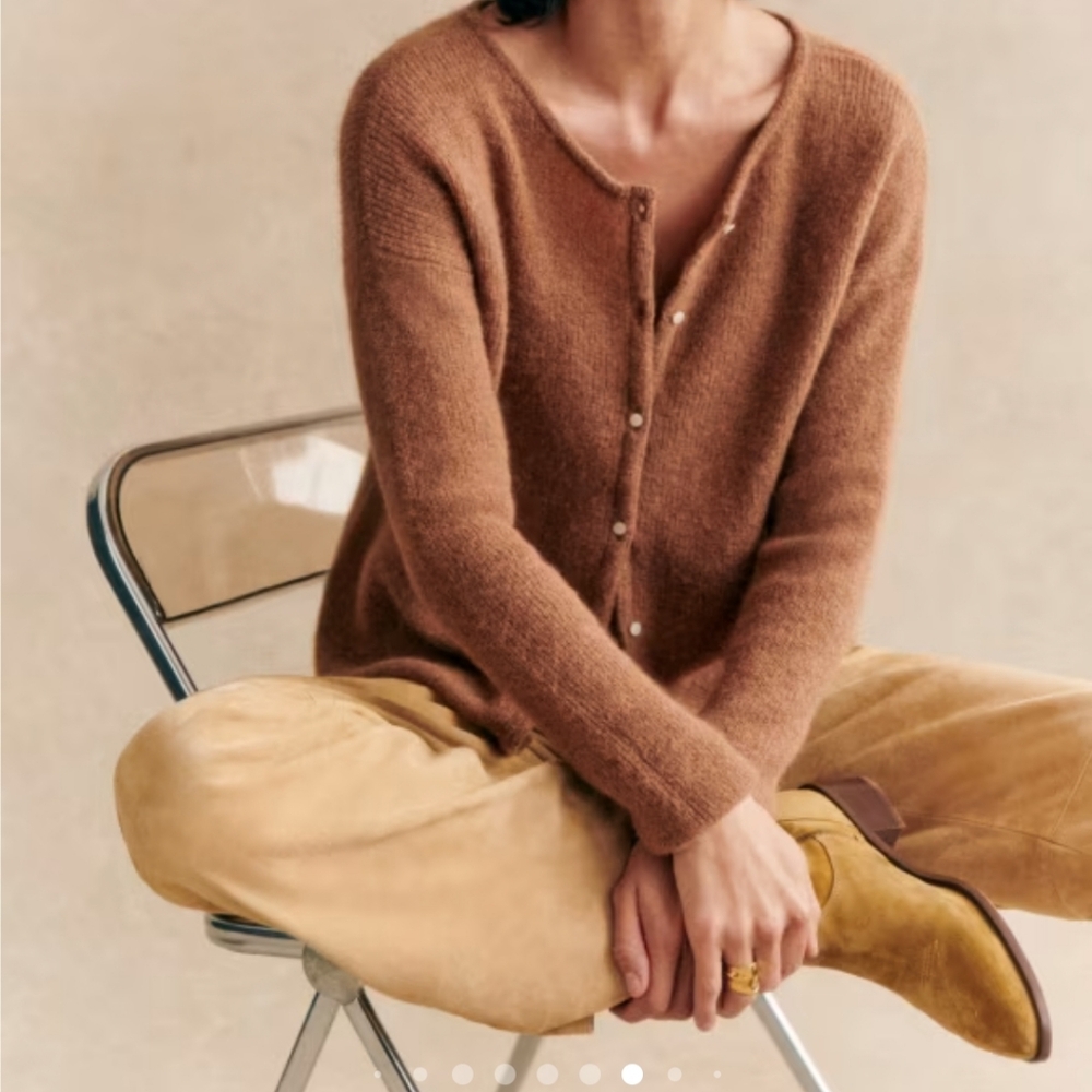 Sezane Gaspard Cardigan Carmel NWOT